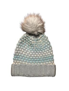 Jessica Simpson Knit Pom Pom Beanie – One Size – Cozy Winter Hat